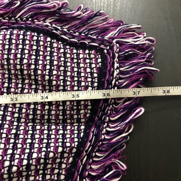 St. John Collection Purple Long Coat M - Picture 10 of 15